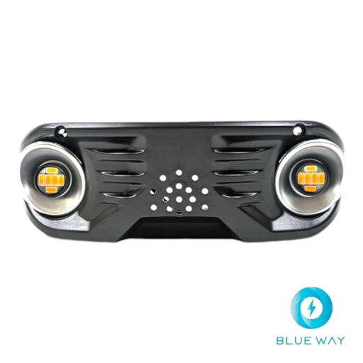 [mm-dt-pp-front-body-cover-assembled] Front body cover assembled (Cubierta delantera ensamblada) Dualtron Popular