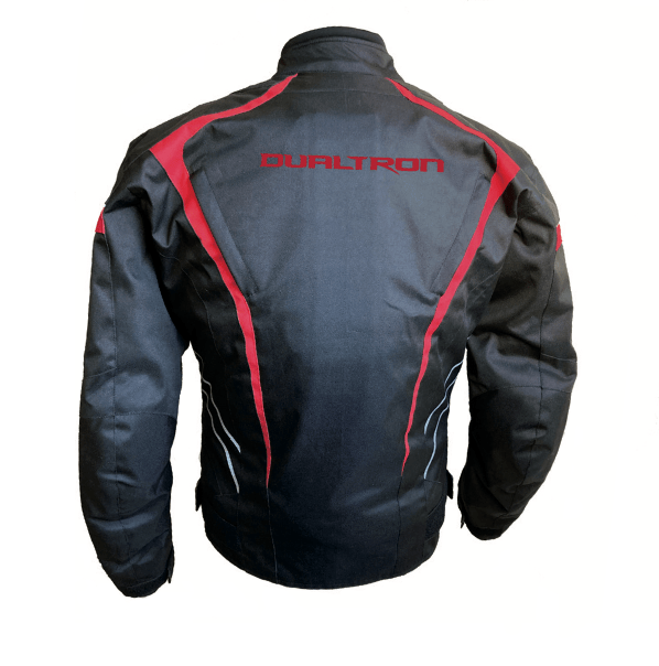 Dualtron Jacket with protective shell, black&red (Chaqueta negra&roja tipo moto)