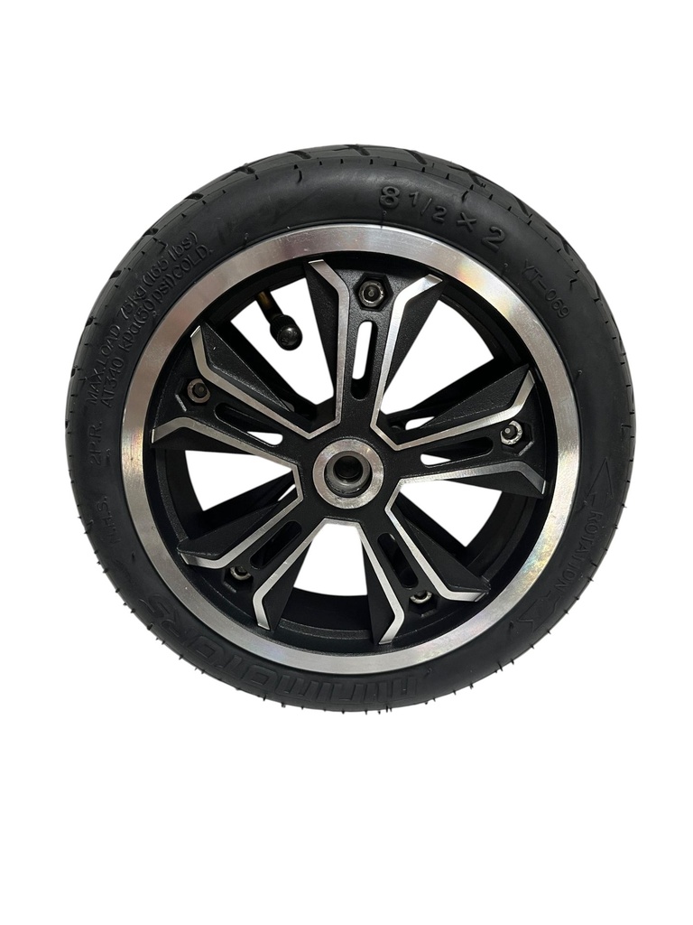 Front Rim Alloy with tire & innertube (llanta delantera aleación con camara y neumatico) 8,5'' Minimotors Speedway Leger