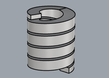 Rear suspension spring (resorte de suspensión trasera) for Dualtron Togo