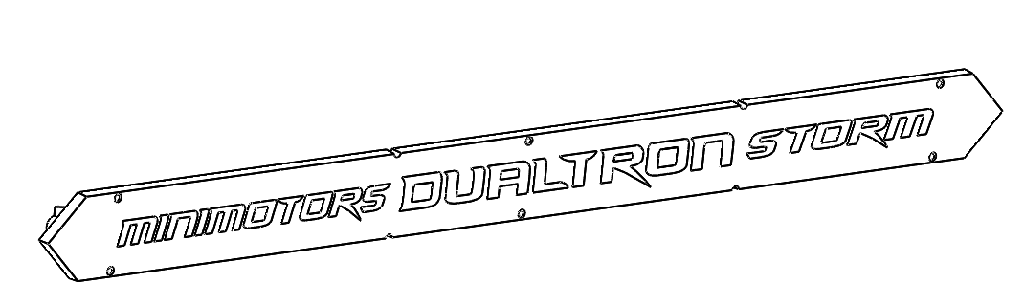 Side Led Cover (Cubierta Led Lateral) compatible for Minimotors Dualtron Storm