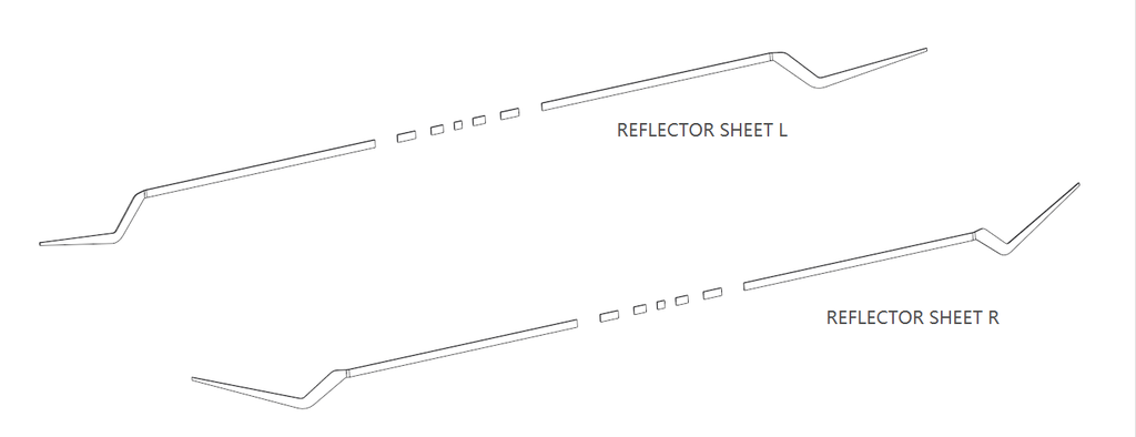 Reflector Sheet  (Lámina Reflectora) compatible for Minimotors Dualtron